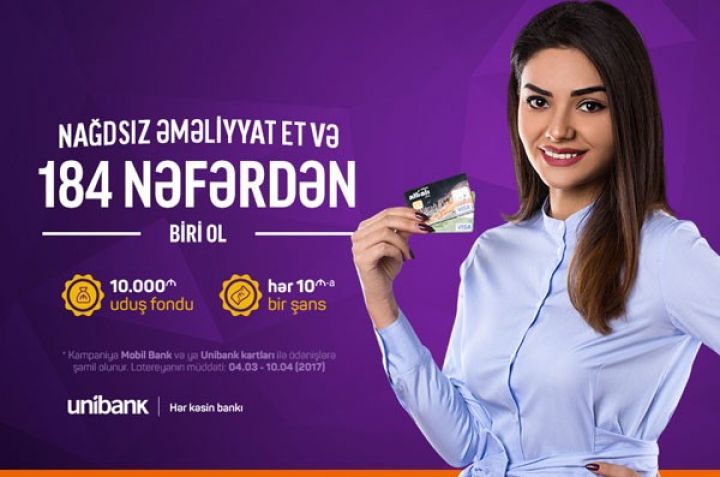 Unibankın 10.000 AZN-lik lotereyasının qalibləri məlum oldu