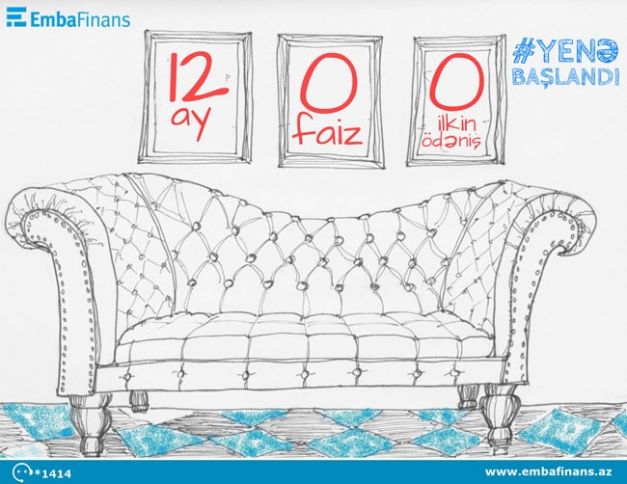 Mebellərin 0% kreditlə satışı başladı