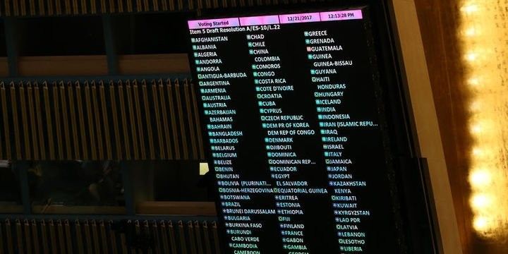 ABŞ-ın Qüds qərarını geri götürməsini nəzərdə tutan layihə BMT-də qəbul edilib