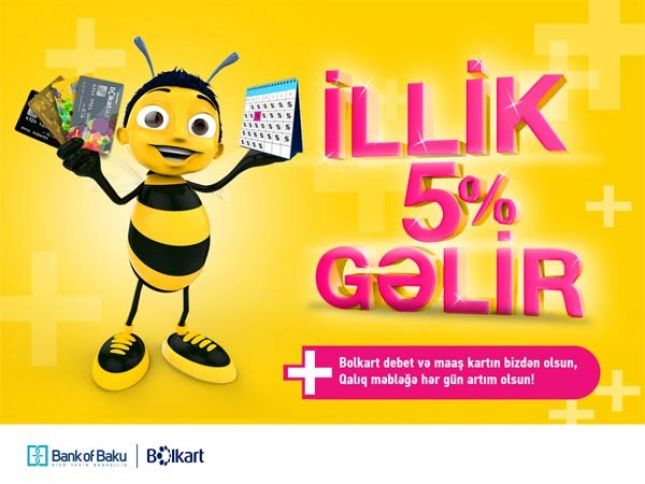 Bolkart sahibləri 5% GƏLİR qazanacaq