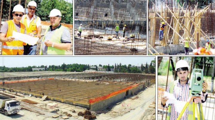 Mingəçevir Sənaye Parkının inşasında işlərin qızğın çağıdır