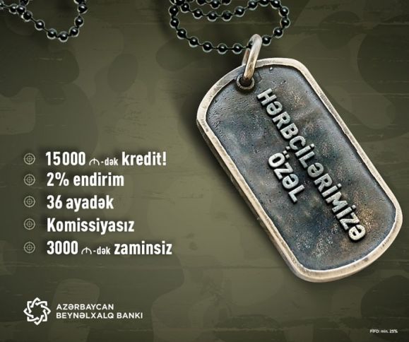 Hərbçi və dənizçilərə komissiyasız, zaminsiz, endirimli nağd pul krediti!