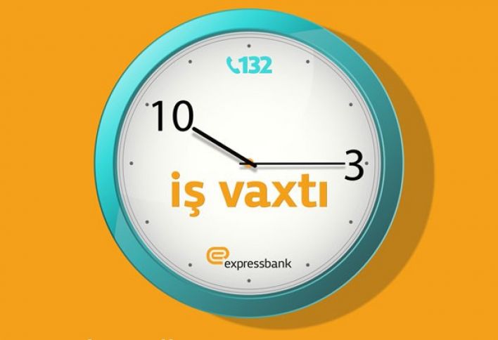 Expressbank bayramlarda da çalışacaq