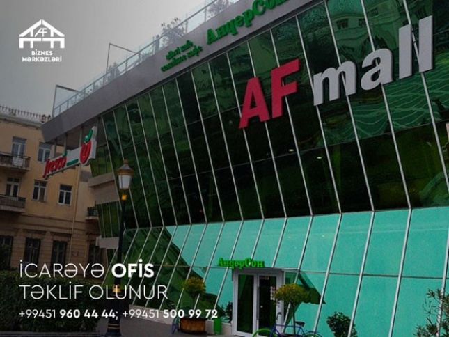 AF Biznes Mərkəzləri icarəyə ofislər təklif edir!