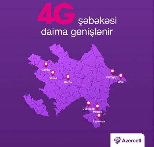 Azercell Masallı və Cəlilabadda 4G xidmətini istifadəyə verib 