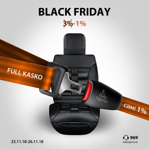 “Bakı Sığorta”dan "Qara Cümə" endirimi – FULL KASKO 1%-Ə