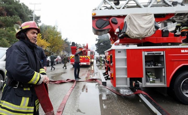 Xətai rayonunda güclü yanğın - VİDEO- YENİLƏNİB