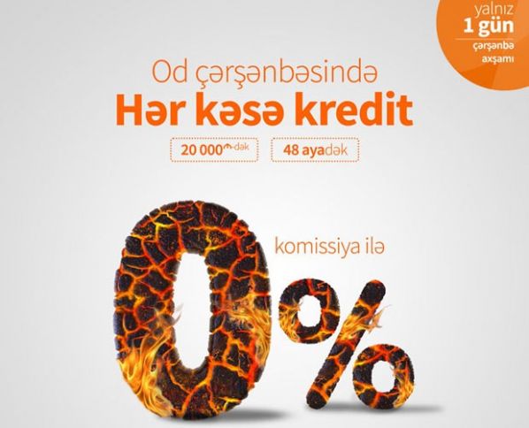 "Unibank"dan yalnız bir günlük kredit kampaniyası: KOMİSSİYA 0%