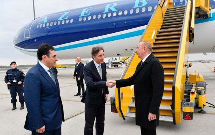 İlham Əliyev Avstriyaya getdi