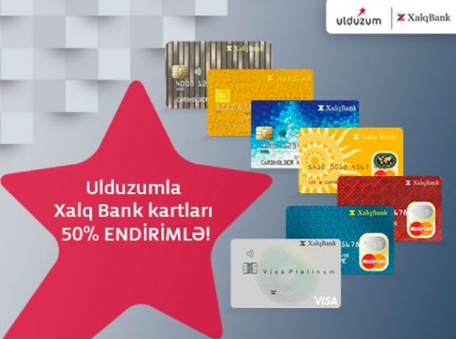 Xalq Bankın ödəniş kartları Ulduzumla ikiqat sərfəlidir!