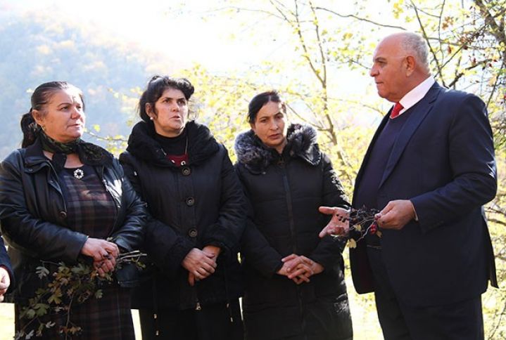 Topladıqları boyaq bitkilərini öz kəndlərində satacaqlar 