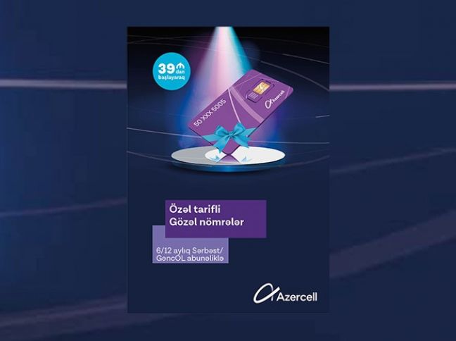 "Azercell"dən gözəl nömrələrə xüsusi kampaniya