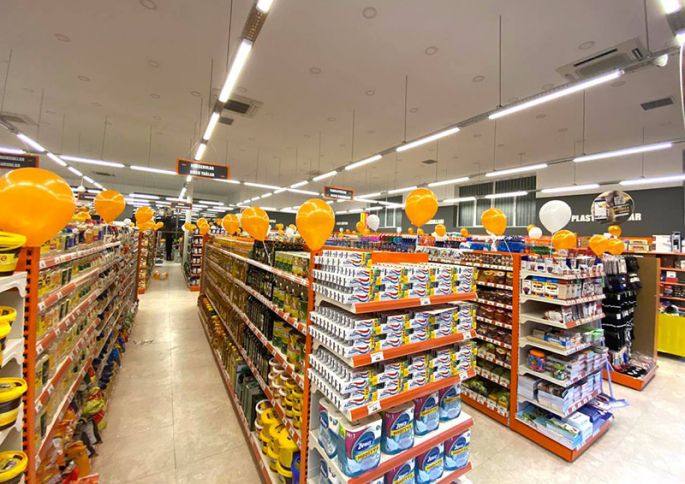 Daha bir rayonda Neptun supermarket istifadəyə verildi