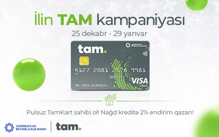 TamKartı pulsuz almaq fürsəti