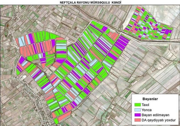 Əkin məlumatlarının peyk vasitəsilə yoxlanması davam edir