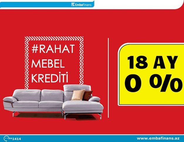 18 ay faizsiz mebel krediti!