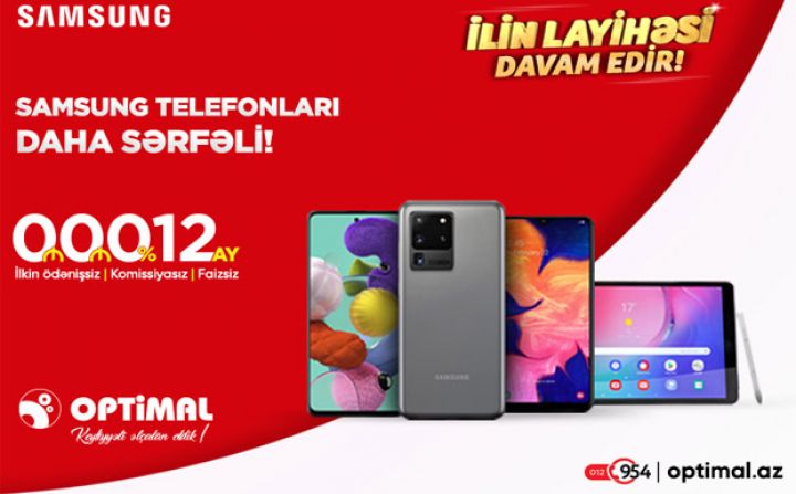 Optimaldan Samsung telefonlarını pulsuz aparın!