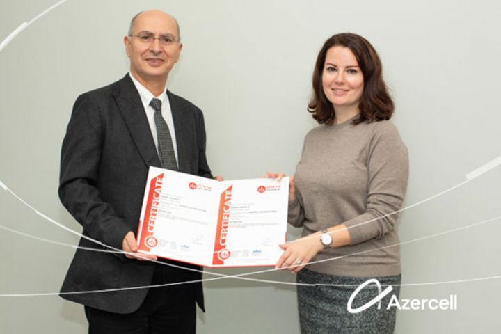 Azercell  “Antikorrupsiya idarəetmə sistemi” standartlarına uyğunluq sertifikatına layiq görüldü