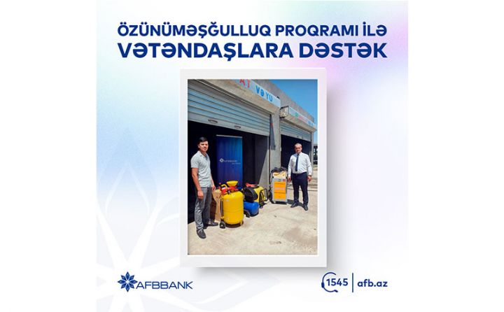 “AFB Bank” özünüməşğulluq proqramına dəstək olmağa davam edir