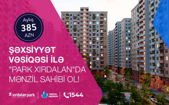 Arayışsız və zaminsiz, şəxsiyyət vəsiqəsi ilə kirayə qiymətinə tam təmirli mənzillər