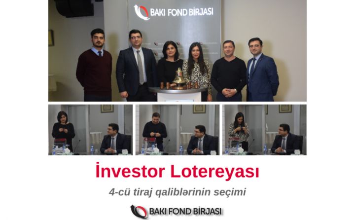 “İnvestor” Stimullaşdırıcı lotereyasının dördüncü-sonuncu tirajının qalibləri müəyyənləşib