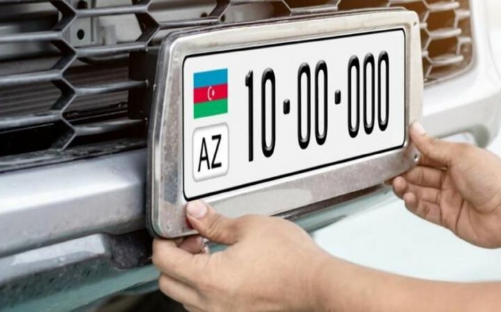 Azərbaycanda avtomobillərin dövlət qeydiyyat nişanları elektron qaydada veriləcək