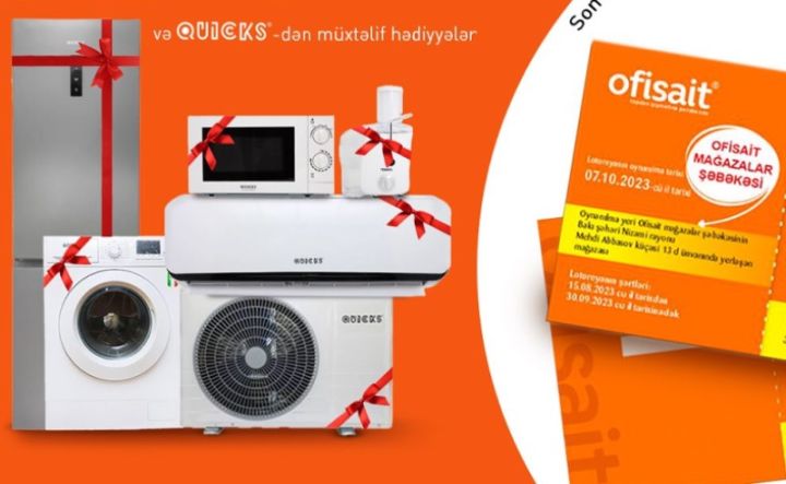 50 manatlıq məktəb alış-verişi edənlərə 1 lotereya bileti verilir - İstanbula biletlər, soyuducular, paltaryuyanlar...