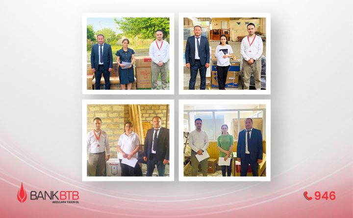 Bank BTB növbəti dəfə özünüməşğulluq proqramı çərçivəsində  aztəminatlı ailələrə öz töhfəsini verdi  ®