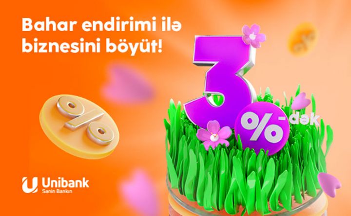 Unibank biznes sahibləri üçün “Bahar endirimi” kampaniyası keçirir
