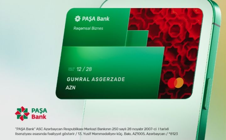 “PAŞA Bank” fərdi sahibkarlar üçün yeni rəqəmsal biznes kartını təqdim edib