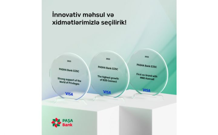 “PAŞA Bank” “Visa” beynəlxalq ödəniş sistemi tərəfindən mükafatlandırılıb