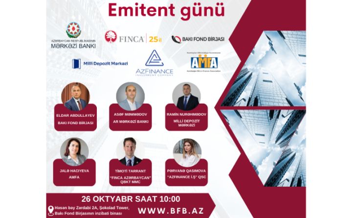Bakı Fond Birjasında “Emitent Günü” tədbiri baş tutacaqdır