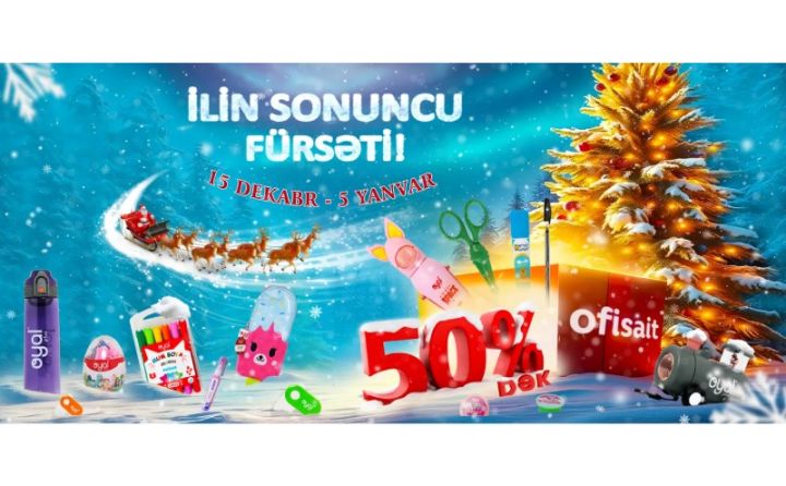 Tanınmış ofis və məktəb ləvazimatları mağazalarında 50%-dək endirimlər başlayıb