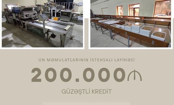 Şirkət un məmulatlarının istehsalının inkişafı layihəsi üzrə ucuz kredit alıb