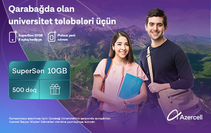 Azercell-dən Qarabağda təhsil alan universitet tələbələri üçün xüsusi kampaniya