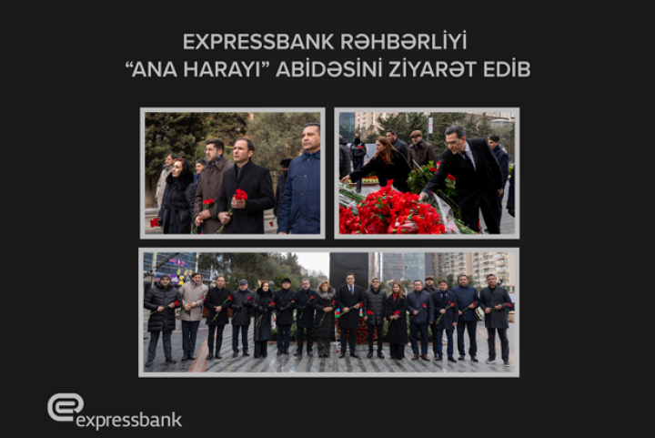 Expressbank rəhbərliyi “Ana harayı” abidəsini ziyarət edib