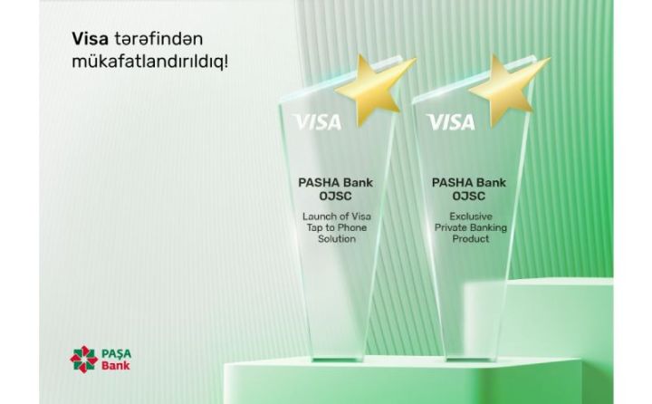 “PAŞA Bank” Visa-nın xüsusi mükafatı ilə təltif olundu ®
