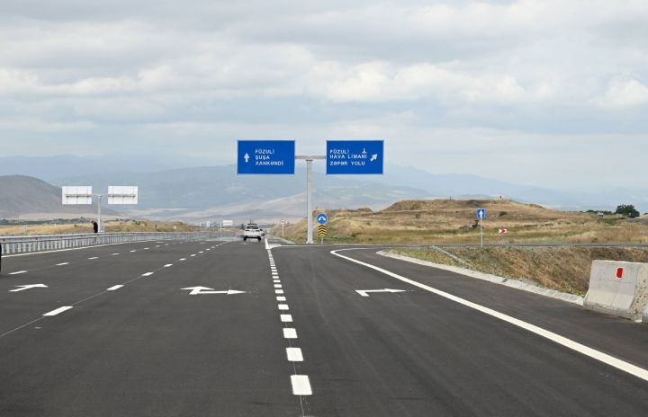 Yeni tikilən Əhmədbəyli–Füzuli–Şuşa avtomobil yolu ödənişli olacaq