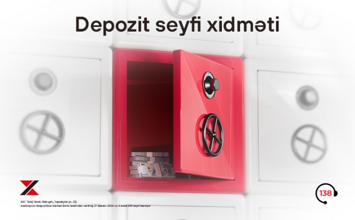 Xalq Bankdan depozit seyfi xidməti