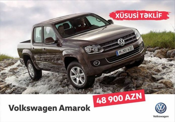 Volkswagen Amarok indi xüsusi təkliflə!