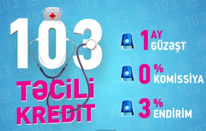 Bank of Baku-dan tibb işçilərinə özəl “103 TƏCİLİ KREDİT” kampaniyası!