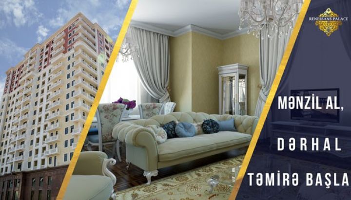 Bu kompleksdən mənzil alan şəxslər dərhal təmirə başlayır