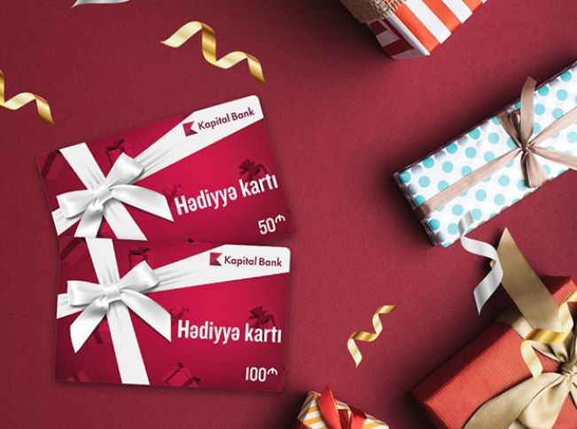 Kapital Bank hədiyyə kartlarını təqdim edir