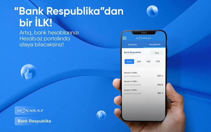 Bank Respublika və Hesab.az finteks sahəsində bir ilkə imza atdılar