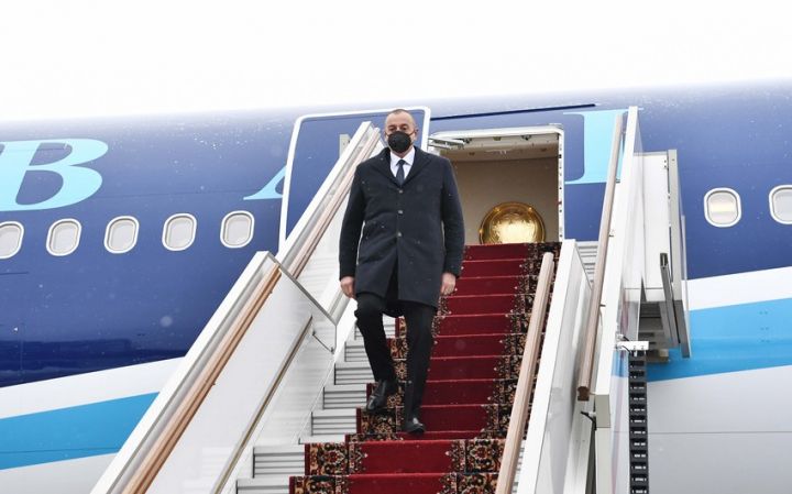 İlham Əliyev Rusiyaya getdi