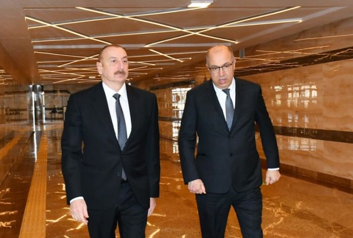 İlham Əliyev metro stansiyasının açılışında iştirak etdi