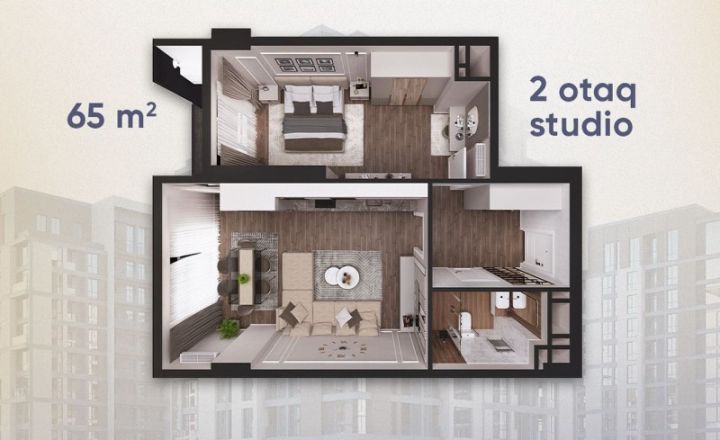 2 otaqlı mənzillər cəmi 15 800 manat ilkin ödənişlə!