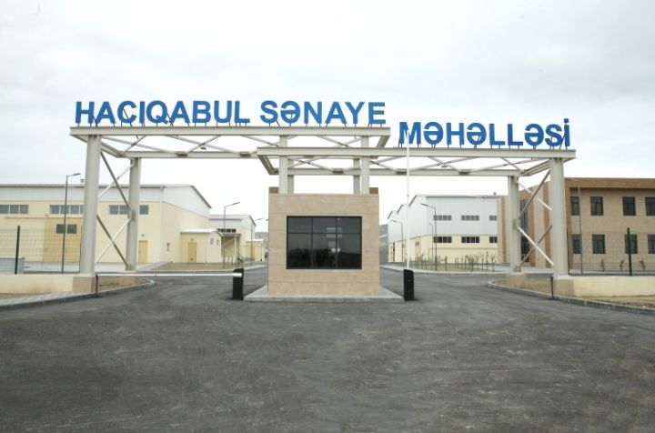 Hacıqabul Sənaye Məhəlləsində məhsul istehsalı 6 dəfədən çox artıb