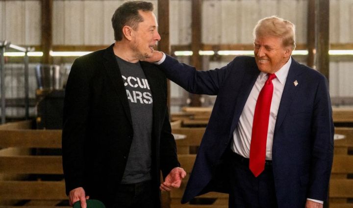 "Bu axşam İlon Mask ilə bir yerdə idim" - Tramp Maskı super dahi adlandırıb