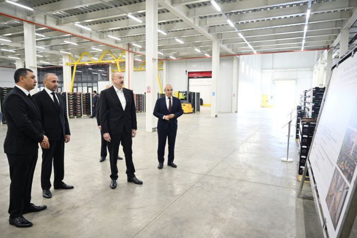 Prezident bağçılıq və soyuducu anbar kompleksində olub